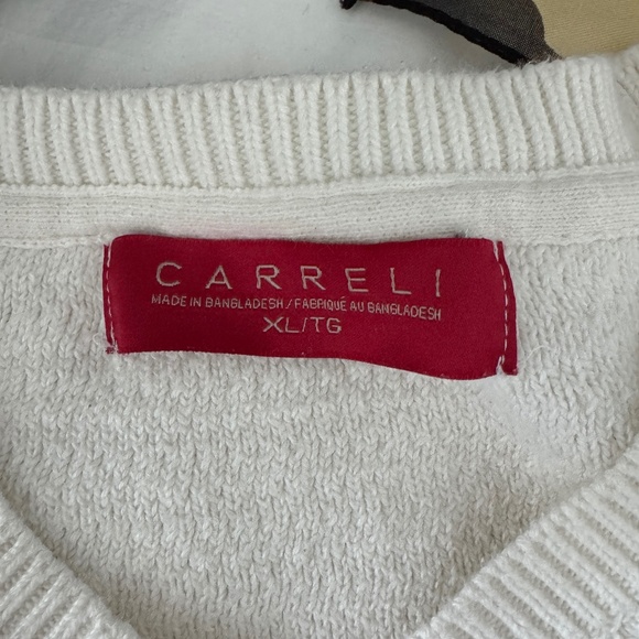 Carreli - Cream V-Neck Long Sleeves Knit - Picture 6 of 8